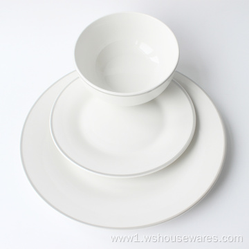 new style porcelain crockery dinner sets for restaurant